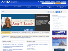 Tablet Screenshot of aota.org